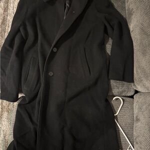 Men's Black Overcoat